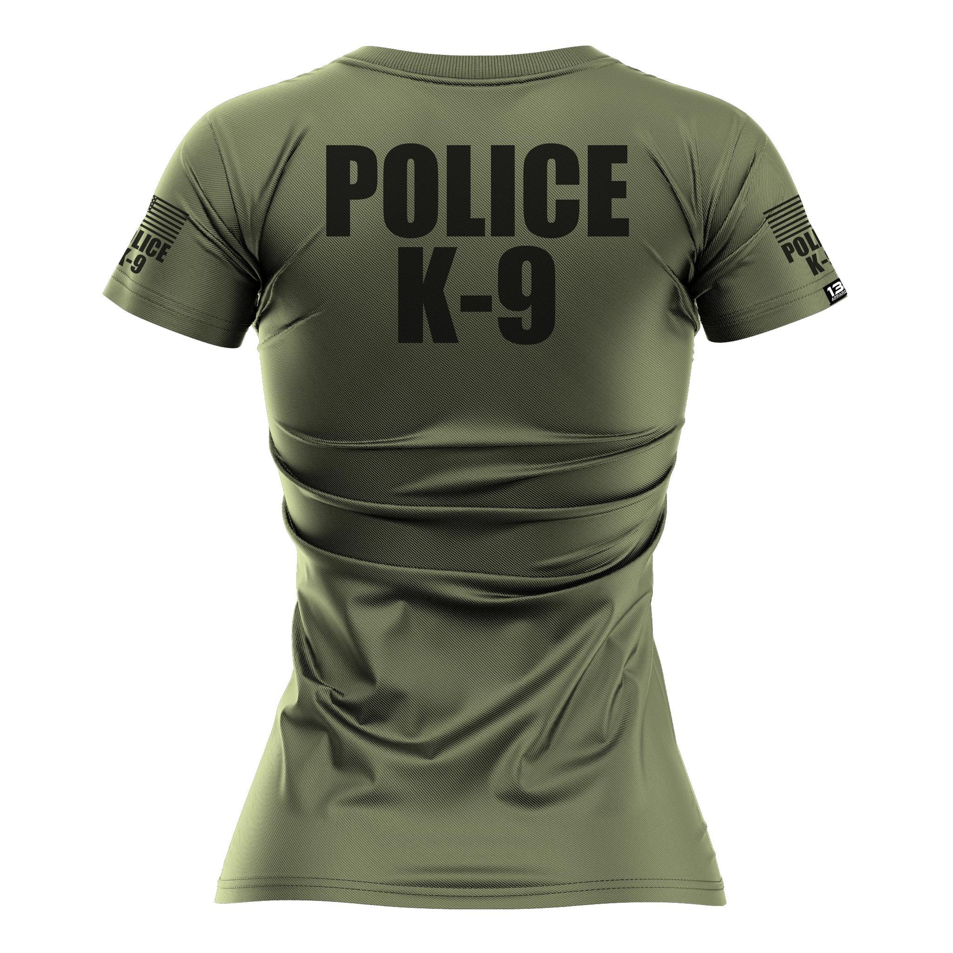 [POLICE K9] Women's Performance Shirt [GRN/BLK]-13 Fifty Apparel
