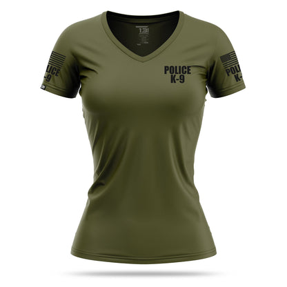 [POLICE K9] Women's Performance Shirt [GRN/BLK]-13 Fifty Apparel