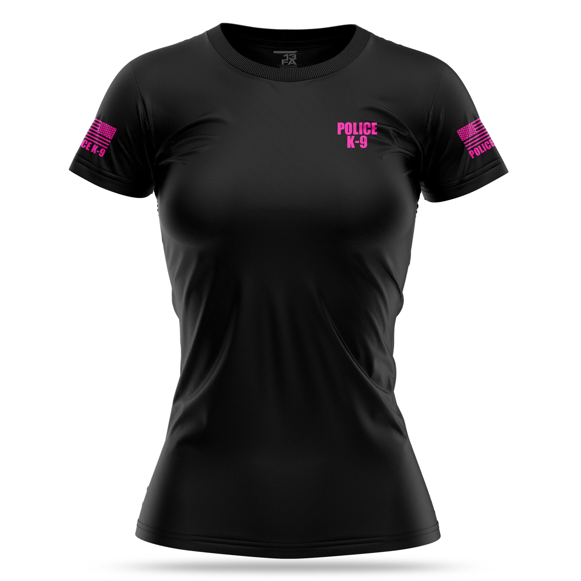 [POLICE K9] Women's Utility Shirt [BLK/PNK]-13 Fifty Apparel