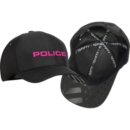 [POLICE] LEOTEX® Cap [BLK/PNK]-13 Fifty Apparel