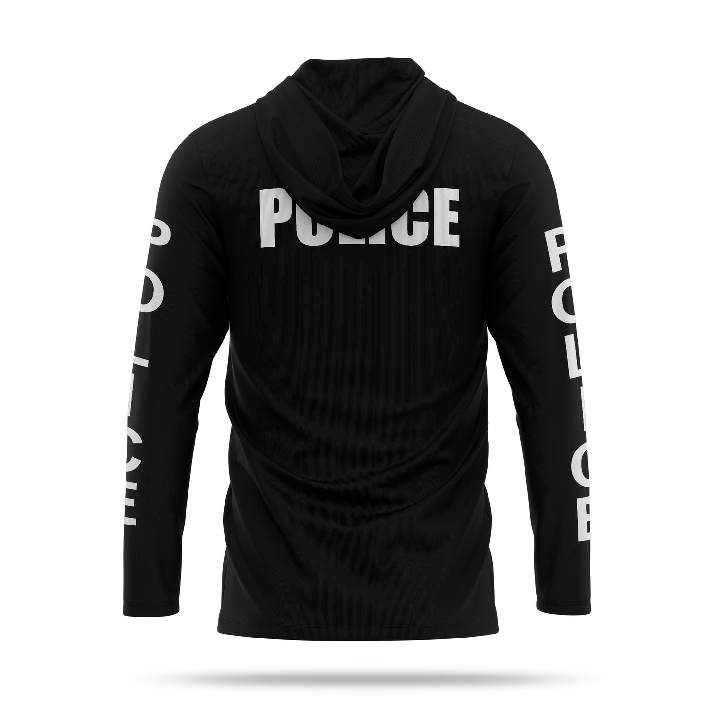 [POLICE] Men's Hooded Long Sleeve [BLK/WHT] 13 Fifty Apparel 