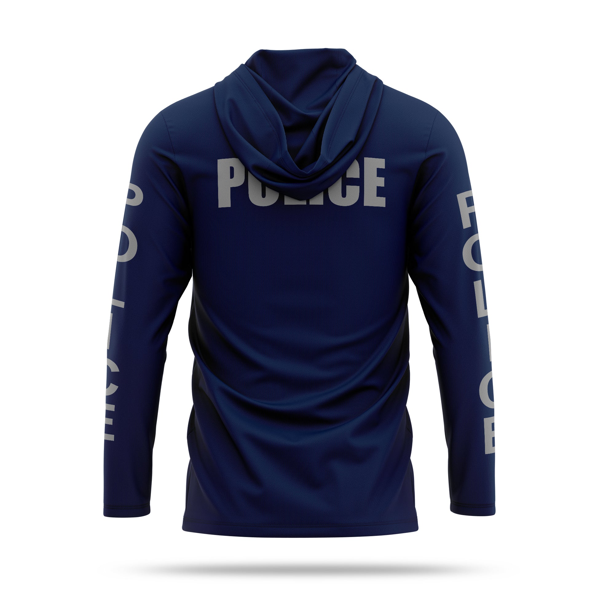 [POLICE] Men's Hooded Long Sleeve [NVY/GRY]-13 Fifty Apparel