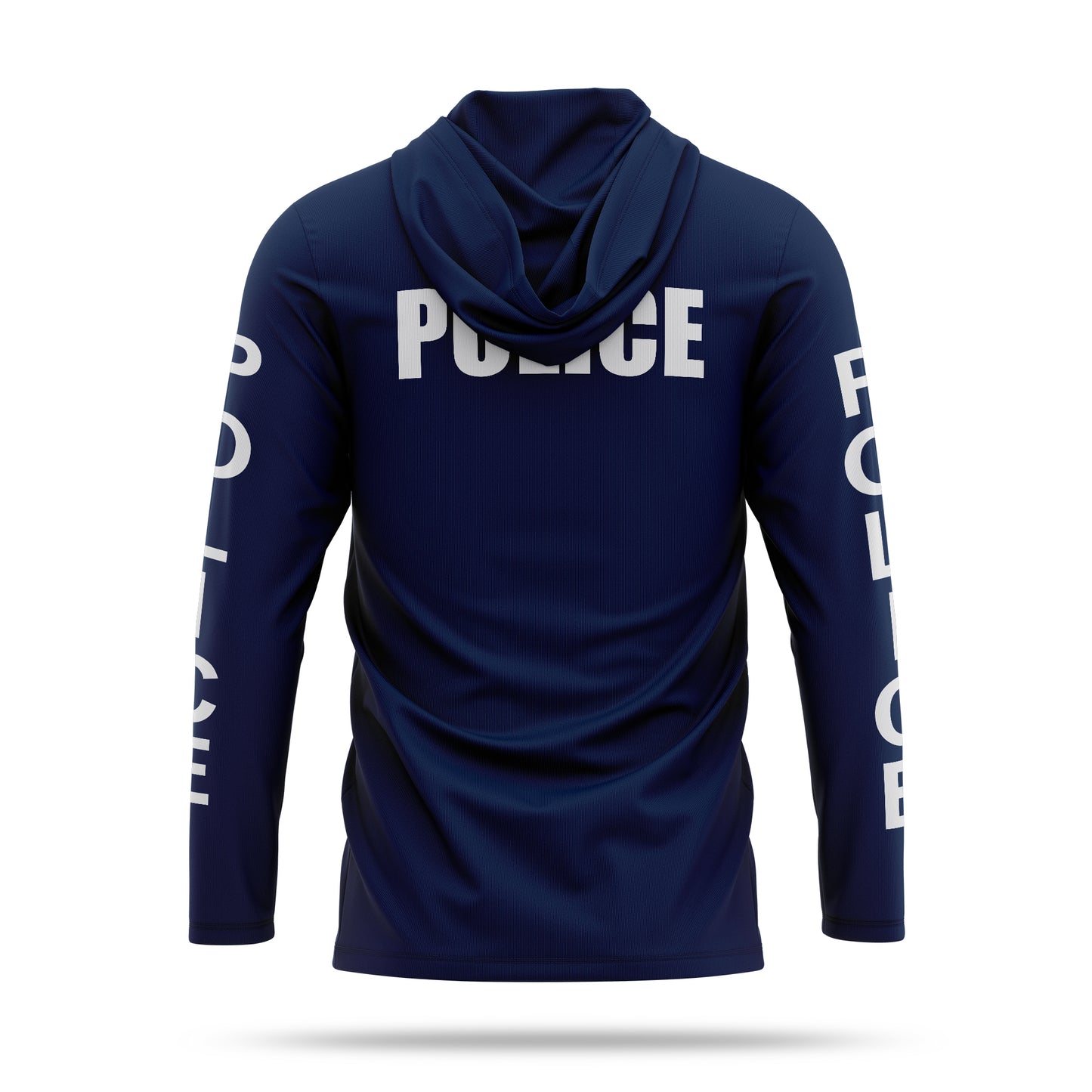 [POLICE] Men's Hooded Long Sleeve [NVY/WHT]-13 Fifty Apparel