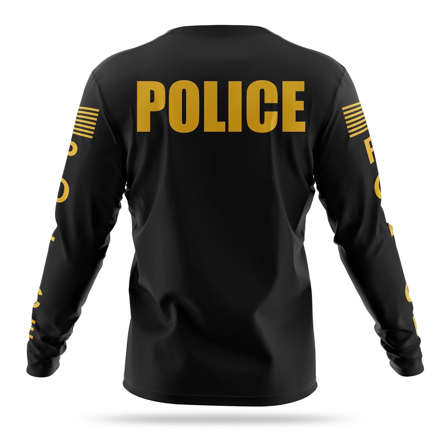 [POLICE] Men's Performance Long Sleeve [BLK/GLD]-13 Fifty Apparel