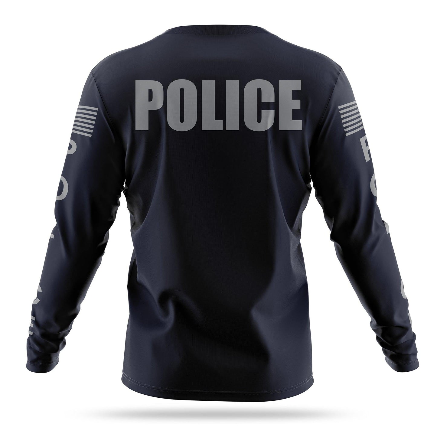 [POLICE] Men's Performance Long Sleeve [NVY/GRY]-13 Fifty Apparel