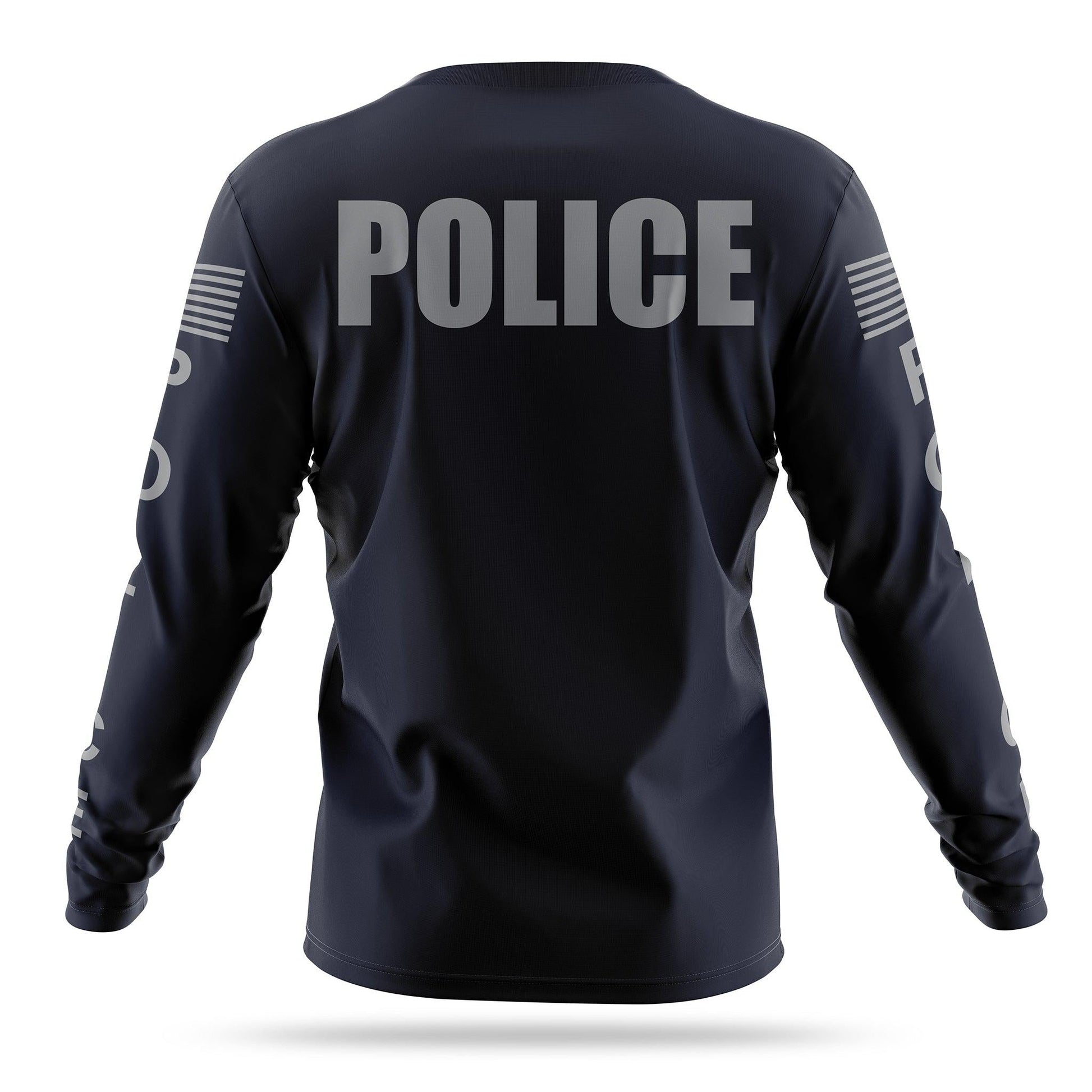 [POLICE] Men's Performance Long Sleeve [NVY/GRY]-13 Fifty Apparel
