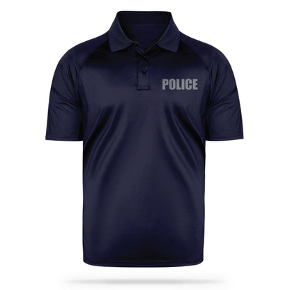 [POLICE] Men's Performance Polo [NVY/GRY]-13 Fifty Apparel