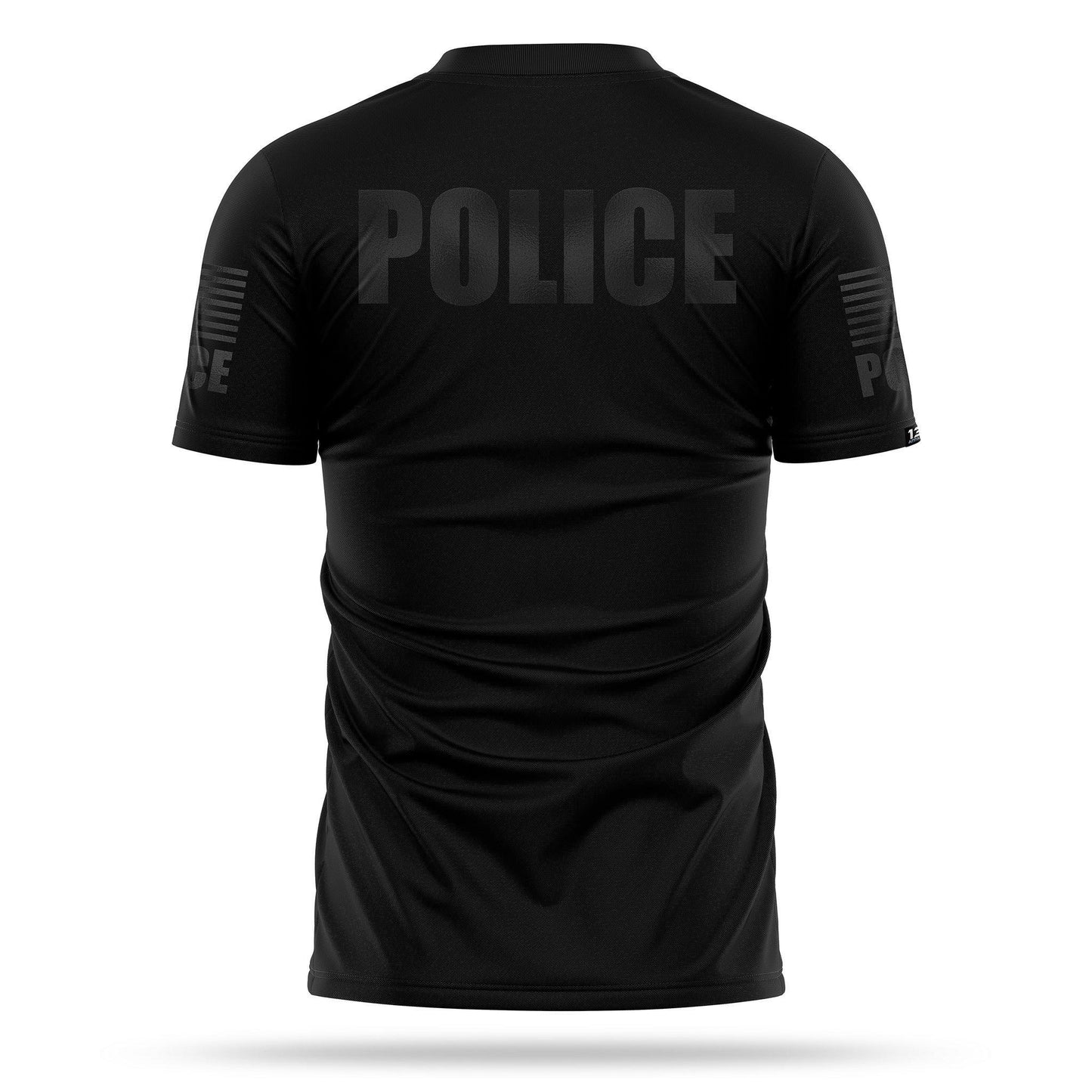 [POLICE] Men's Performance Shirt [BLK/BLK]-13 Fifty Apparel