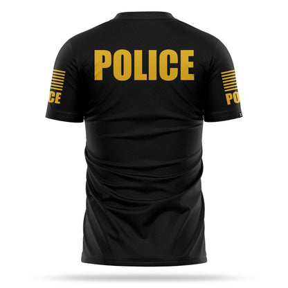 [POLICE] Men's Performance Shirt [BLK/GLD]-13 Fifty Apparel