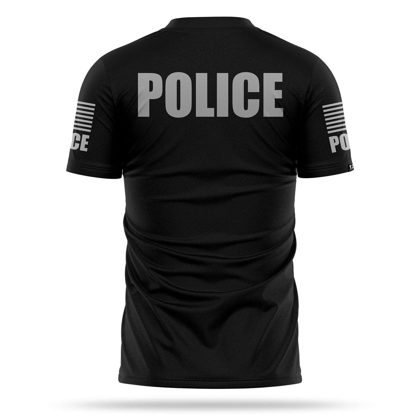 [POLICE] Men's Performance Shirt [BLK/GRY]-13 Fifty Apparel