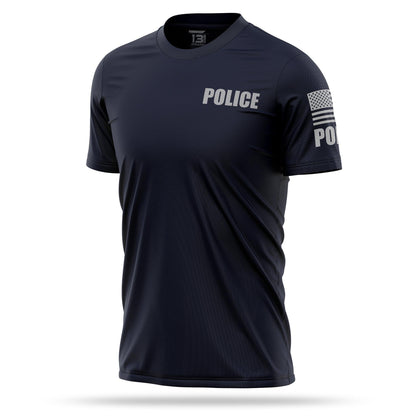 [POLICE] Men's Performance Shirt [NVY/GRY]-13 Fifty Apparel