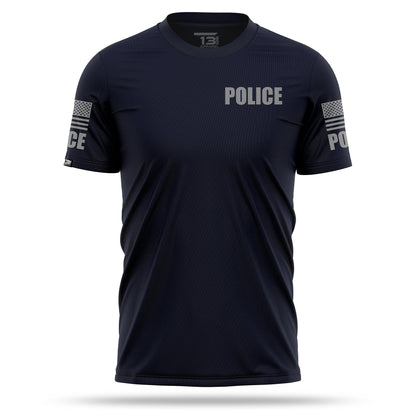 [POLICE] Men's Performance Shirt [NVY/GRY]-13 Fifty Apparel