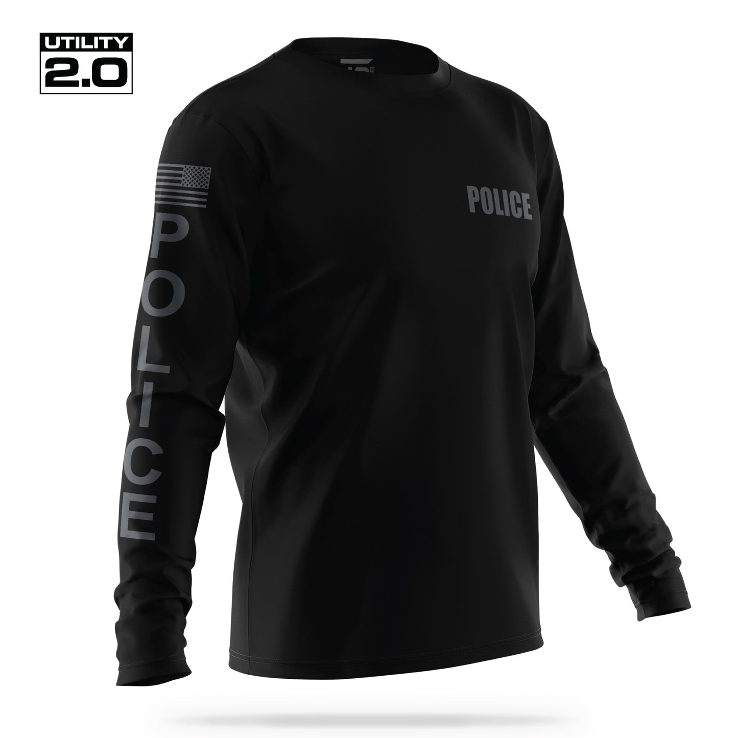 [POLICE] Men's Utility 2.0 Long Sleeve [BLK/GRY]-13 Fifty Apparel