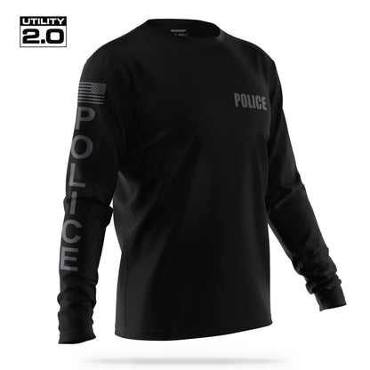 [POLICE] Men's Utility 2.0 Long Sleeve [BLK/GRY]-13 Fifty Apparel
