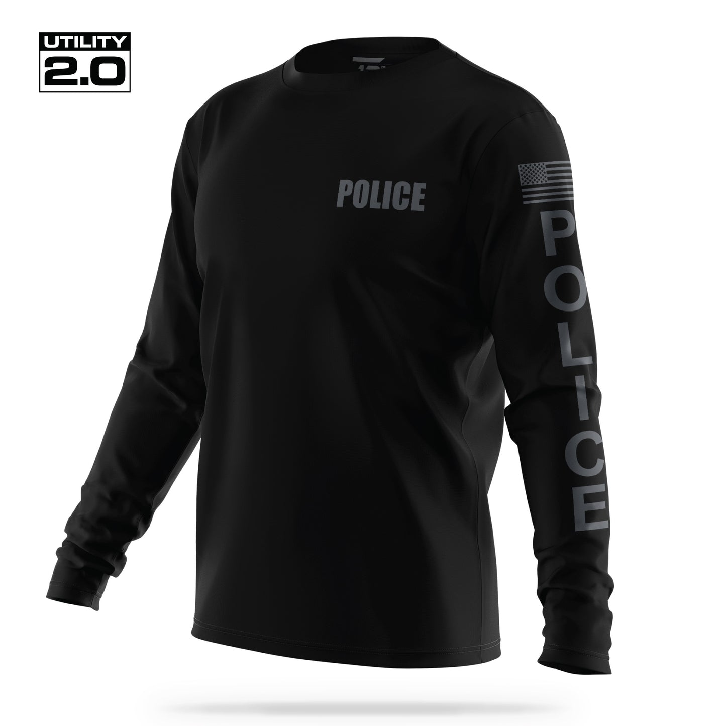 [POLICE] Men's Utility 2.0 Long Sleeve [BLK/GRY]-13 Fifty Apparel