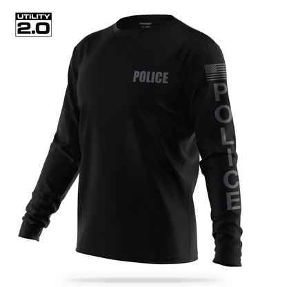 [POLICE] Men's Utility 2.0 Long Sleeve [BLK/GRY]-13 Fifty Apparel