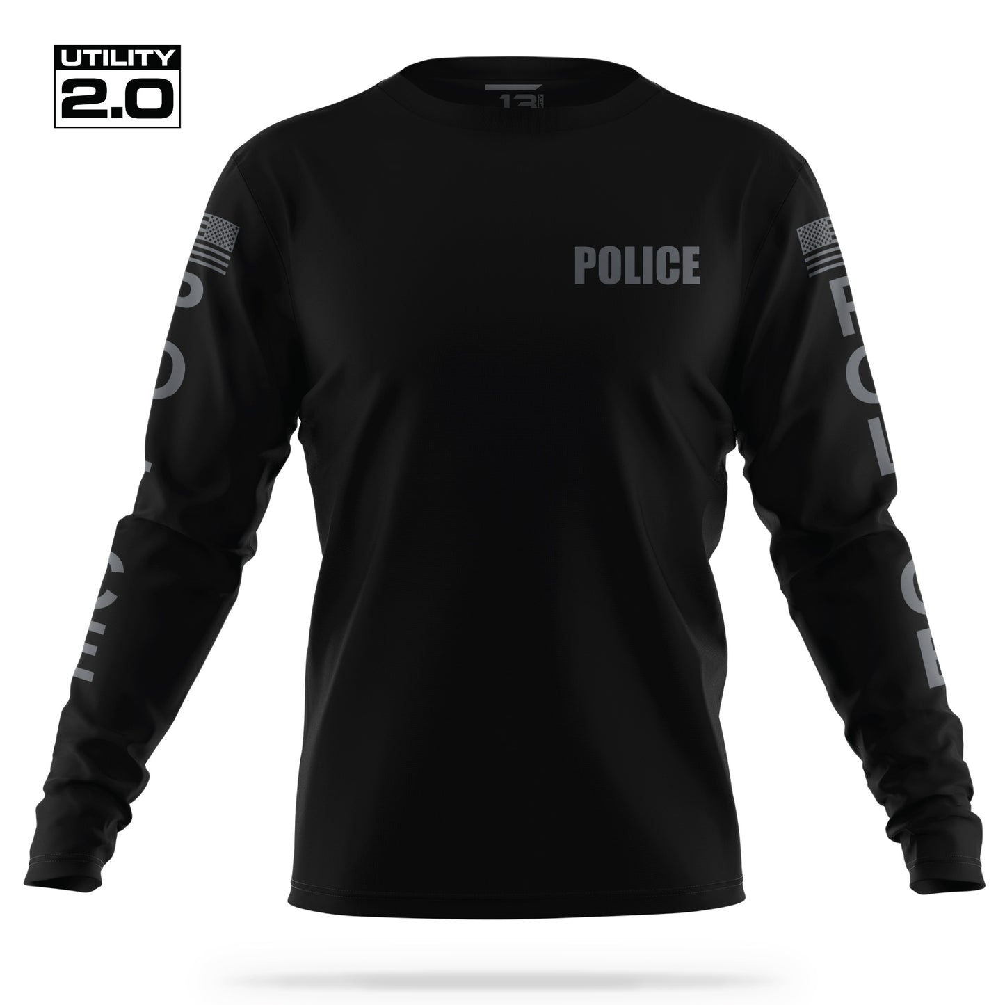 [POLICE] Men's Utility 2.0 Long Sleeve [BLK/GRY]-13 Fifty Apparel