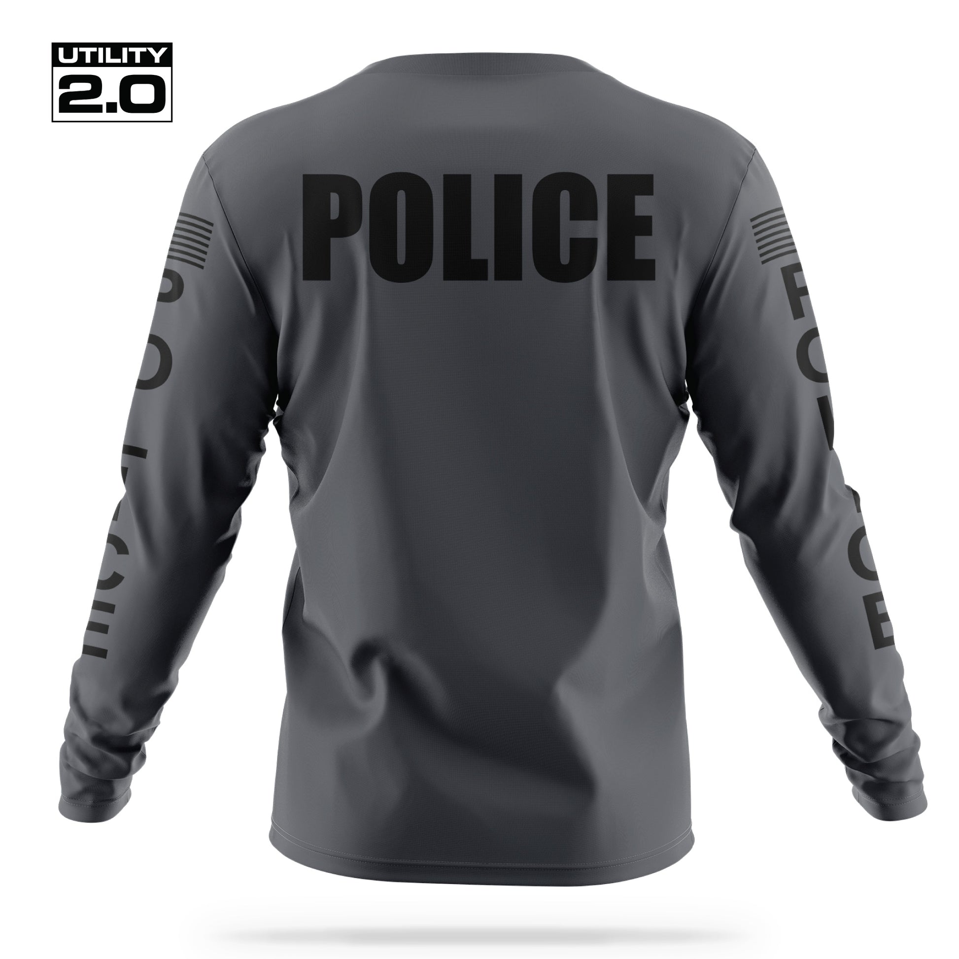 [POLICE] Men's Utility 2.0 Long Sleeve [CHAR/BLK]-13 Fifty Apparel