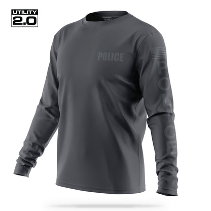 [POLICE] Men's Utility 2.0 Long Sleeve [CHAR/GRY]-13 Fifty Apparel