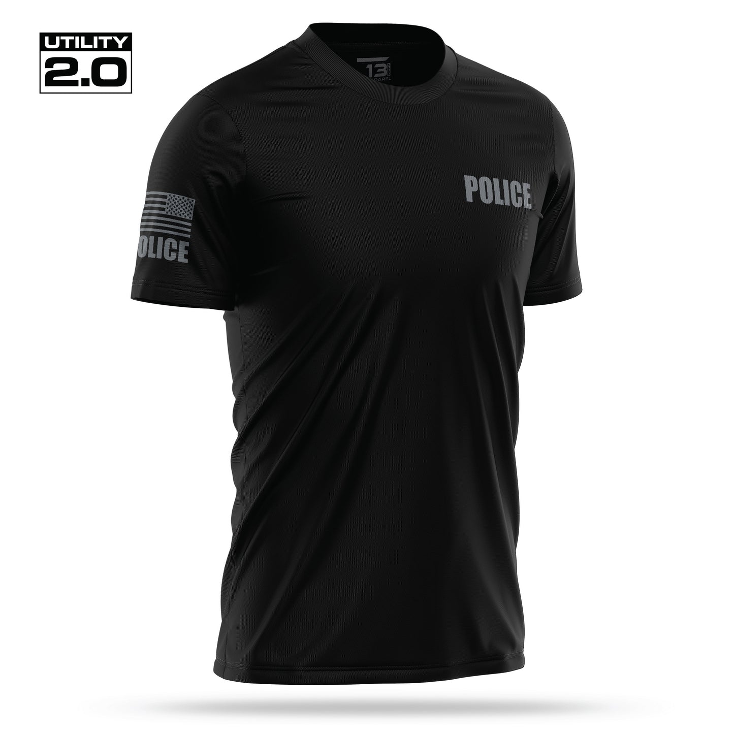 [POLICE] Men's Utility 2.0 Short Sleeve [BLK/GRY]-13 Fifty Apparel