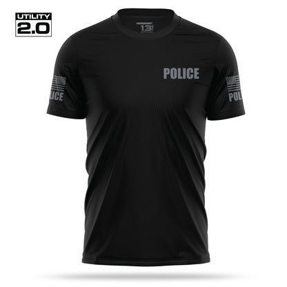 [POLICE] Men's Utility 2.0 Short Sleeve [BLK/GRY]-13 Fifty Apparel