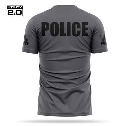 [POLICE] Men's Utility 2.0 Short Sleeve [CHAR/BLK]-13 Fifty Apparel