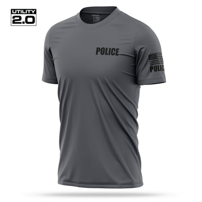 [POLICE] Men's Utility 2.0 Short Sleeve [CHAR/BLK]-13 Fifty Apparel