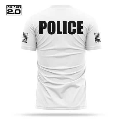 [POLICE] Men's Utility 2.0 Short Sleeve [WHT/BLK]-13 Fifty Apparel