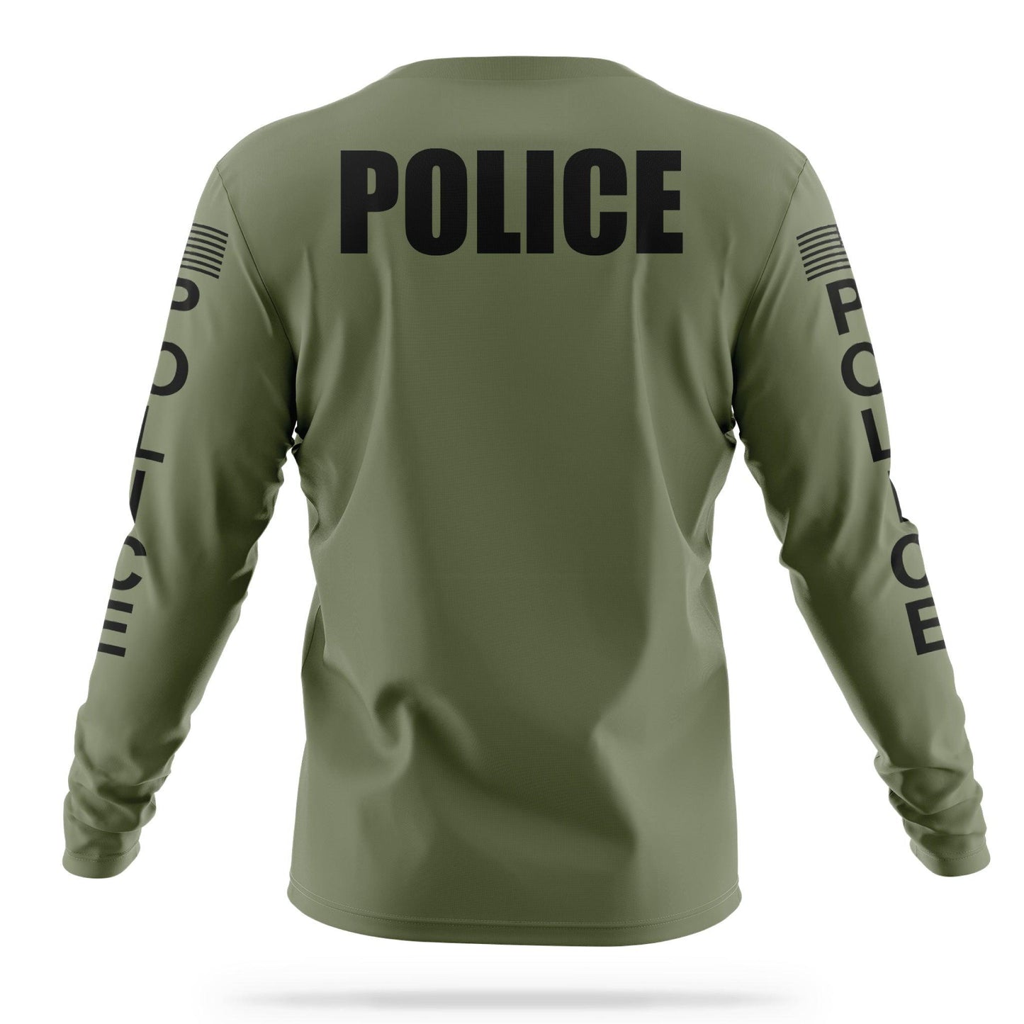 [POLICE] Men's Utility Long Sleeve [GRN/BLK]-13 Fifty Apparel