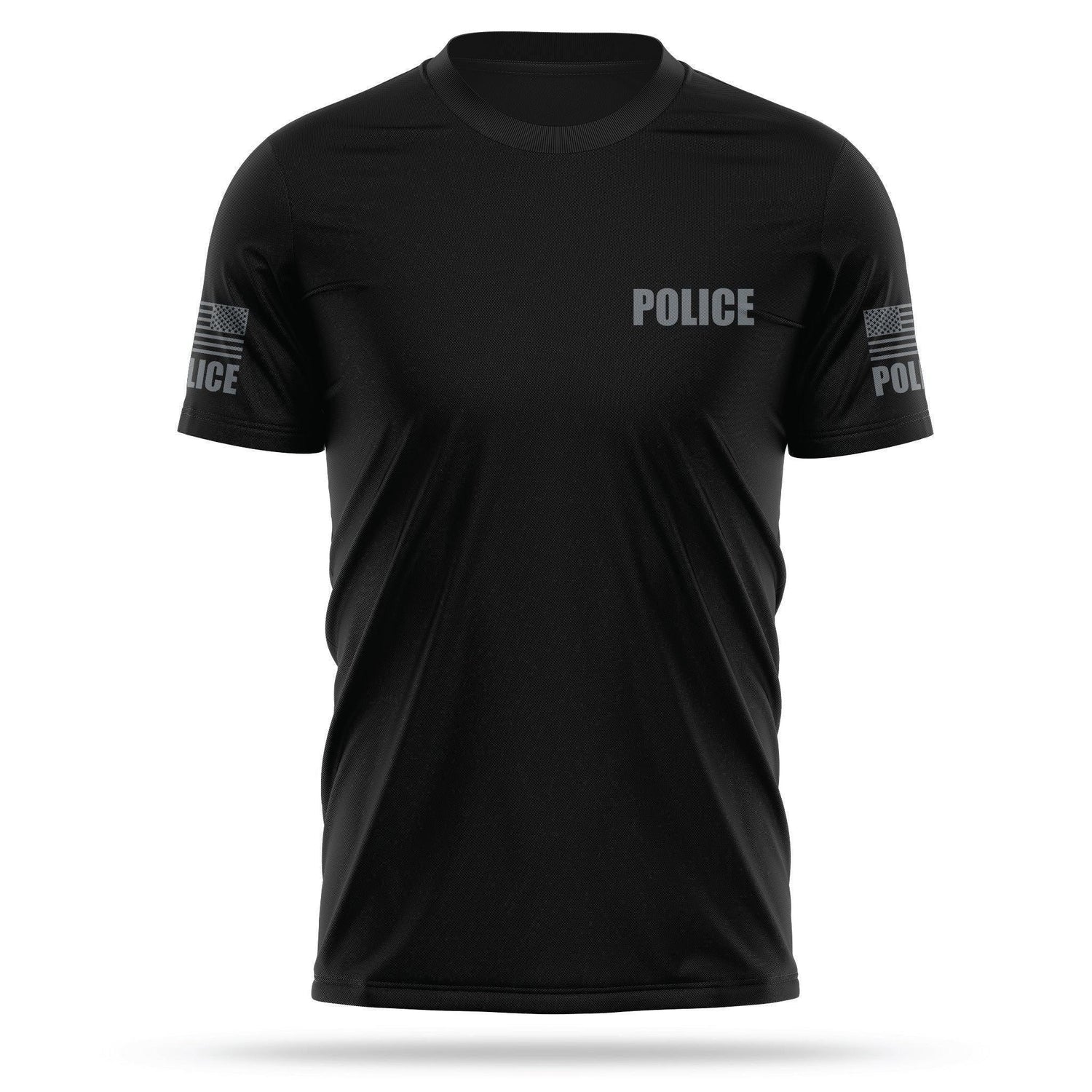 [POLICE] Men's Utility Shirt [BLK/GRY]-13 Fifty Apparel