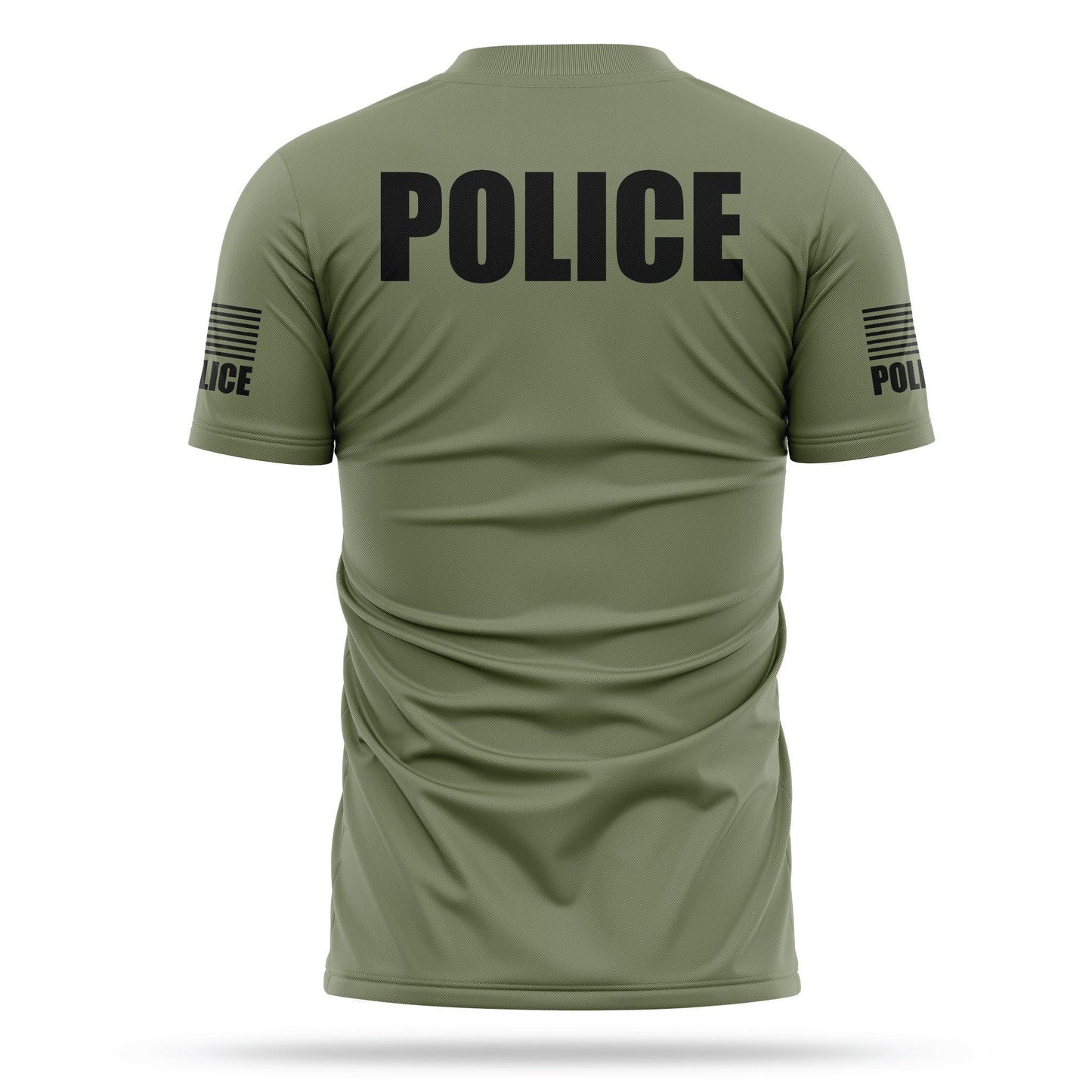 [POLICE] Men's Utility Shirt [GRN/BLK]-13 Fifty Apparel