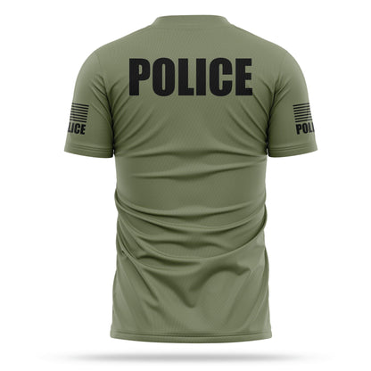 [POLICE] Men's Utility Shirt [GRN/BLK]-13 Fifty Apparel