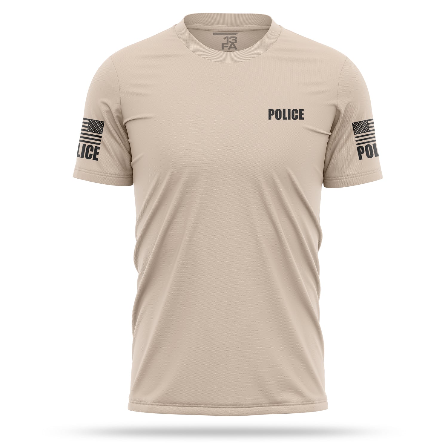 [POLICE] Men's Utility Shirt [SND/BLK]-13 Fifty Apparel