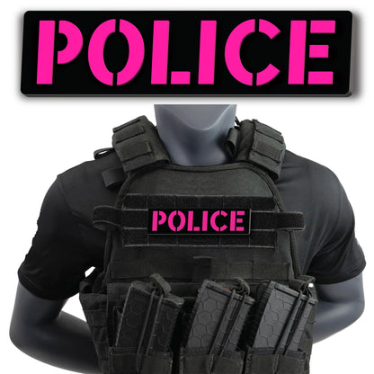 [POLICE] Operator PVC Patch [BLK/PNK]-13 Fifty Apparel