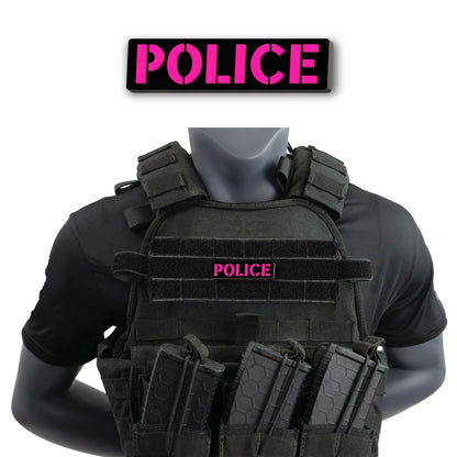 [POLICE] Operator PVC Patch [BLK/PNK]-13 Fifty Apparel