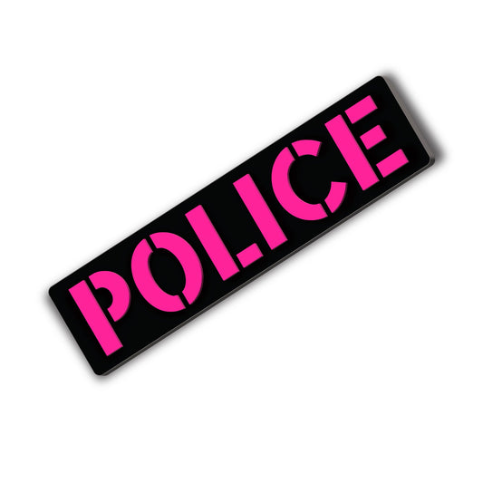 [POLICE] Operator PVC Patch [BLK/PNK]-13 Fifty Apparel