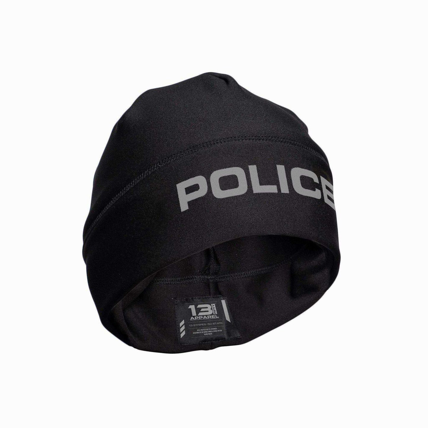 [POLICE] Performance Beanie [BLK/GRY] 13 Fifty Apparel 