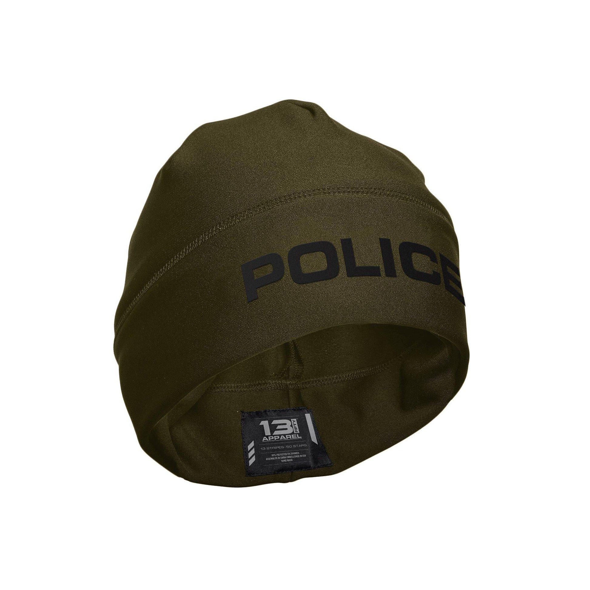 [POLICE] Performance Beanie [GRN/BLK] 13 Fifty Apparel 