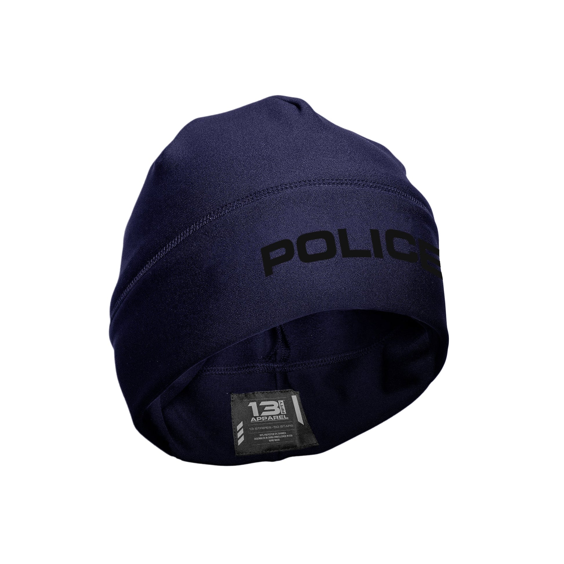 [POLICE] Performance Beanie [NVY/BLK]-13 Fifty Apparel