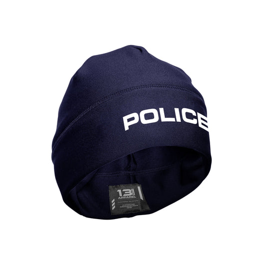 [POLICE] Performance Beanie [NVY/WHT]-13 Fifty Apparel