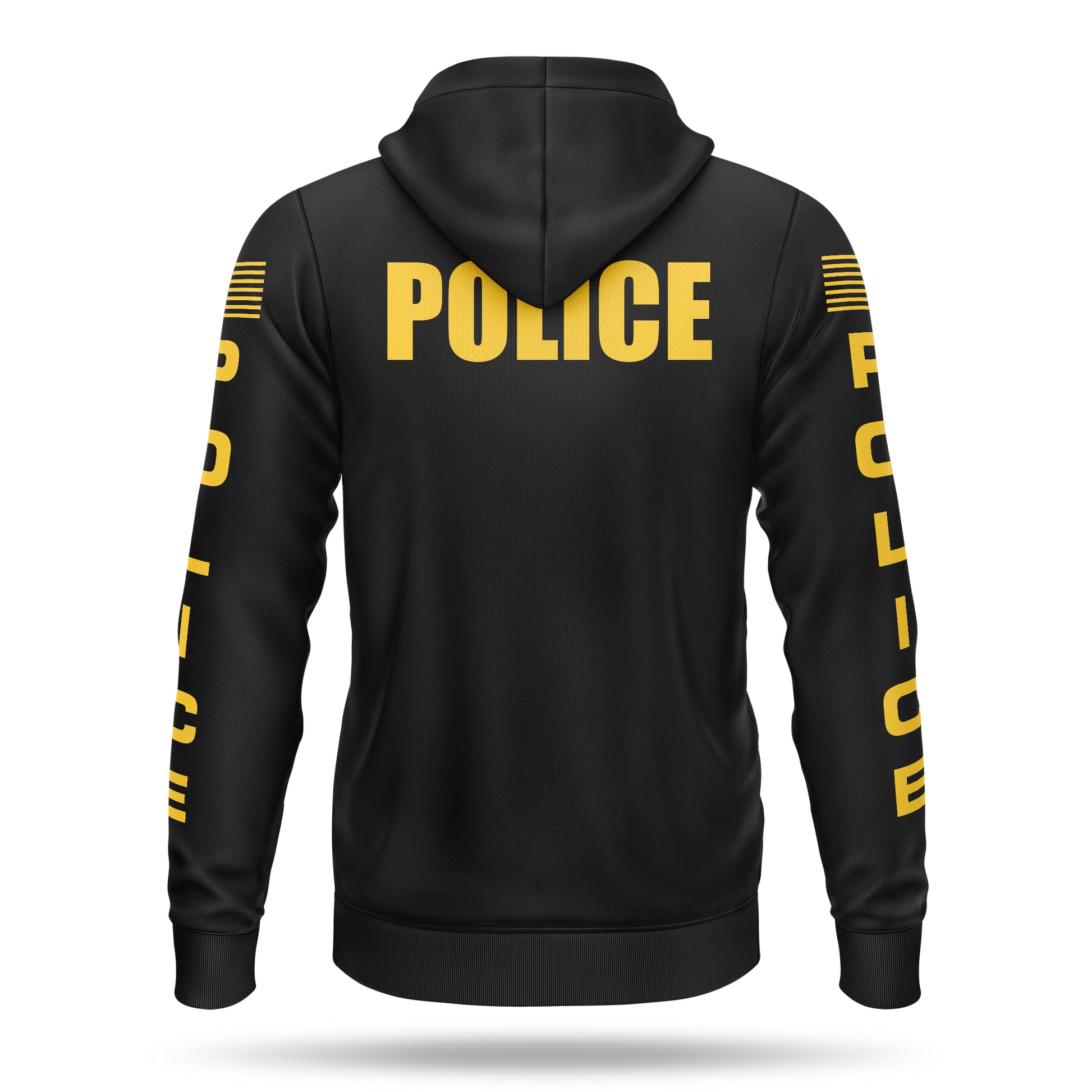 [POLICE] Performance Full-Zip Hoodie [BLK/GLD]-13 Fifty Apparel