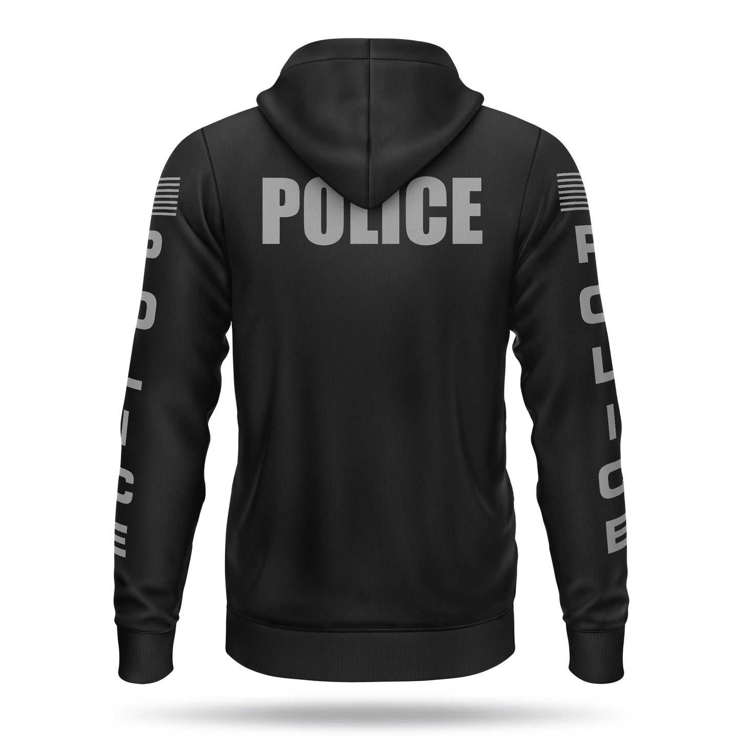 [POLICE] Performance Full-Zip Hoodie [BLK/GRY]-13 Fifty Apparel