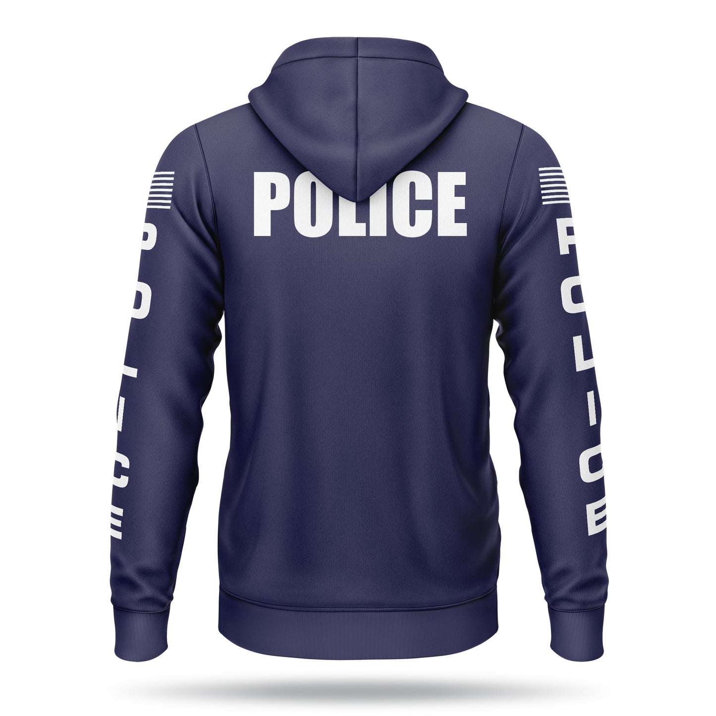 [POLICE] Performance Full-Zip Hoodie [NVY/WHT]-13 Fifty Apparel