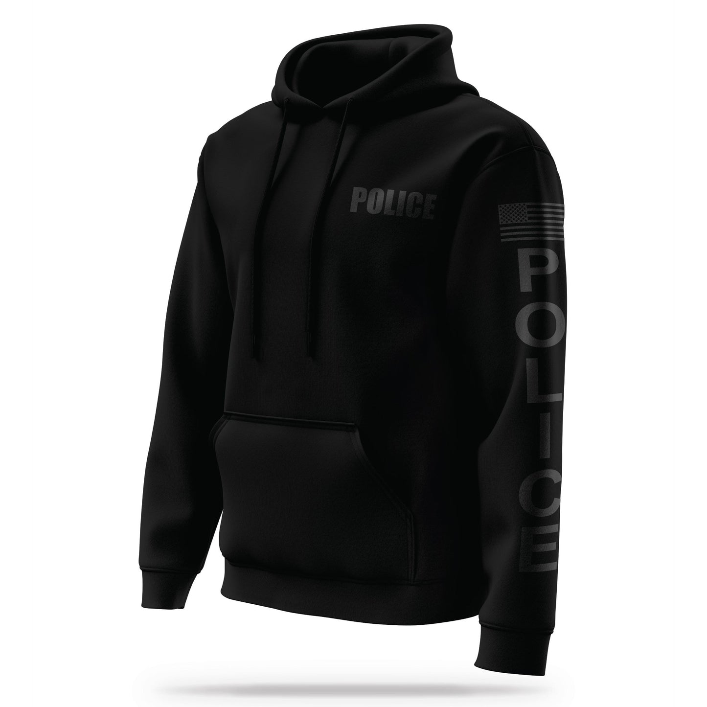 [POLICE] Performance Hoodie 2.0 [BLK/BLK]-13 Fifty Apparel