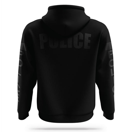[POLICE] Performance Hoodie 2.0 [BLK/BLK]-13 Fifty Apparel