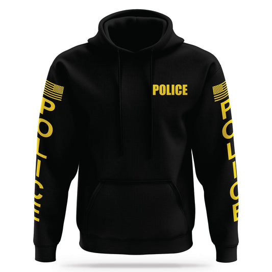 [POLICE] Performance Hoodie 2.0 [BLK/GLD] 13 Fifty Apparel 