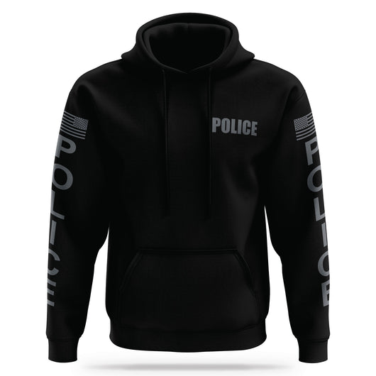 [POLICE] Performance Hoodie 2.0 [BLK/GRY]-13 Fifty Apparel