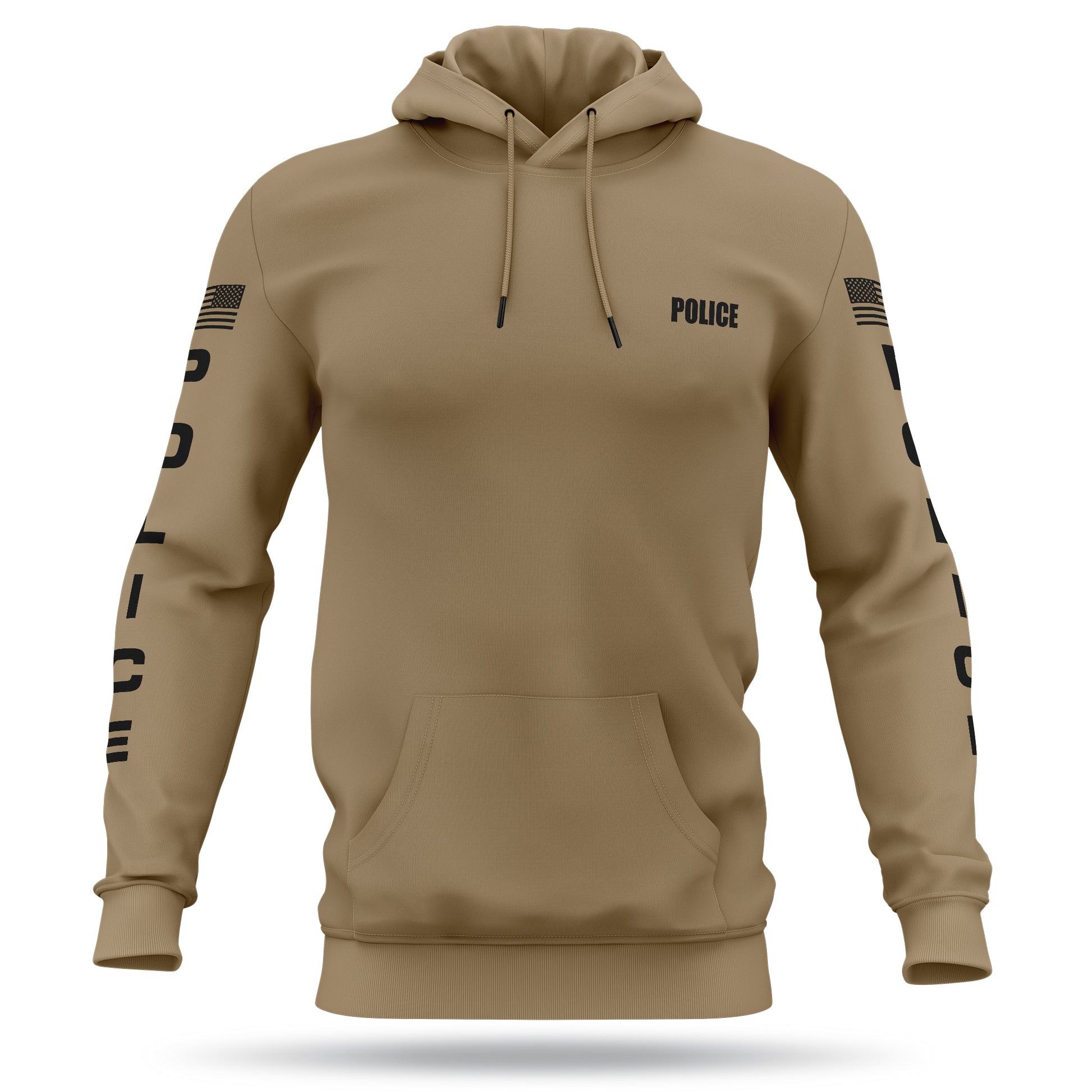 [POLICE] Performance Hoodie 2.0 [BRN/BLK]-13 Fifty Apparel