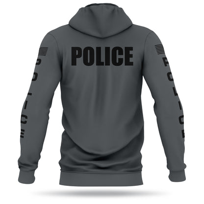 [POLICE] Performance Hoodie 2.0 [GRY/BLK]-13 Fifty Apparel