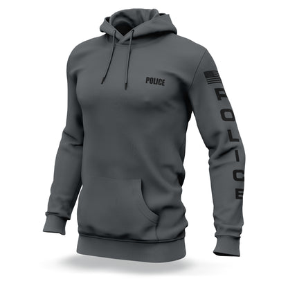 [POLICE] Performance Hoodie 2.0 [GRY/BLK]-13 Fifty Apparel
